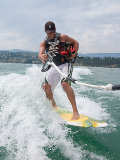 Paul Brunes wakeboarding